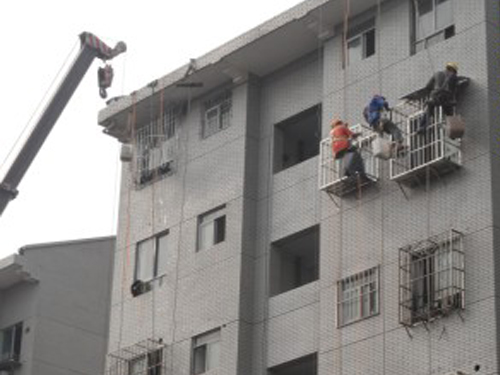 江北黄桷园春晖小区雨篷安装 